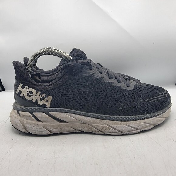Hoka One One Clifton 7 Womens 7.5 D Wide Black Athletic Shoes Walking Outdoors - Picture 13 of 13